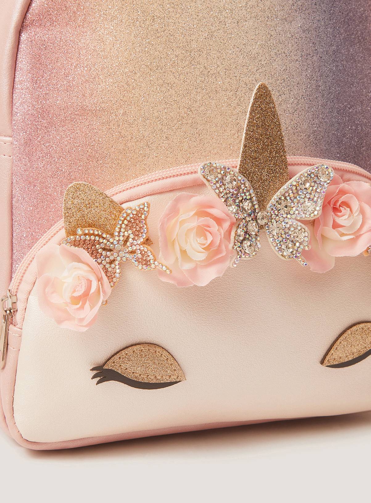 MONSOON Unicorn Glitter Backpack One Size - Image 3
